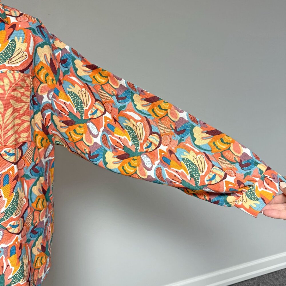 Aura Oversized Button Front Top - image 4